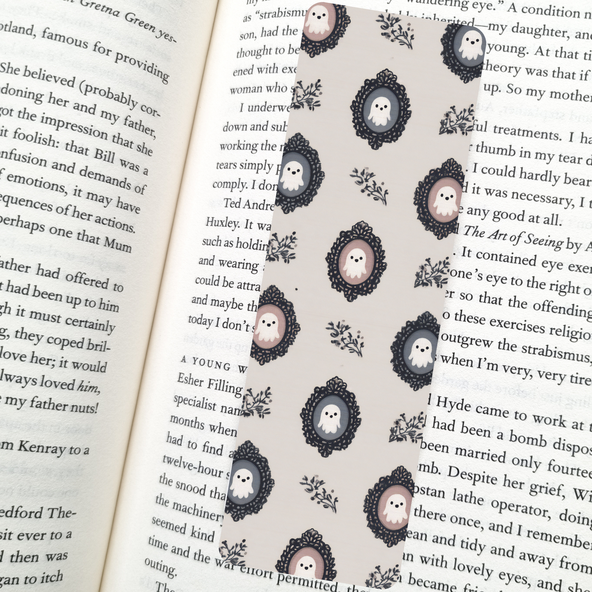Ghost Portraits Bookmark | Midnight Reader