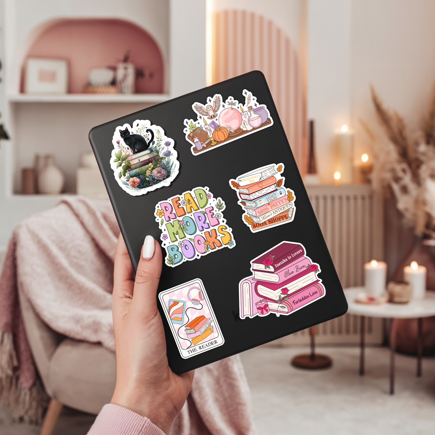 Romance Book Stack Sticker | Bookish Romance