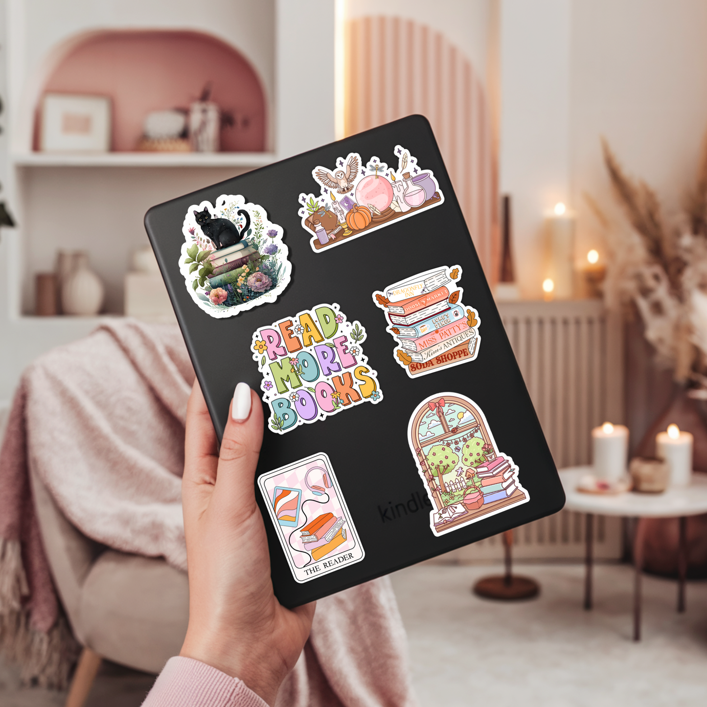 Bookish Window Sticker | Spring Reader