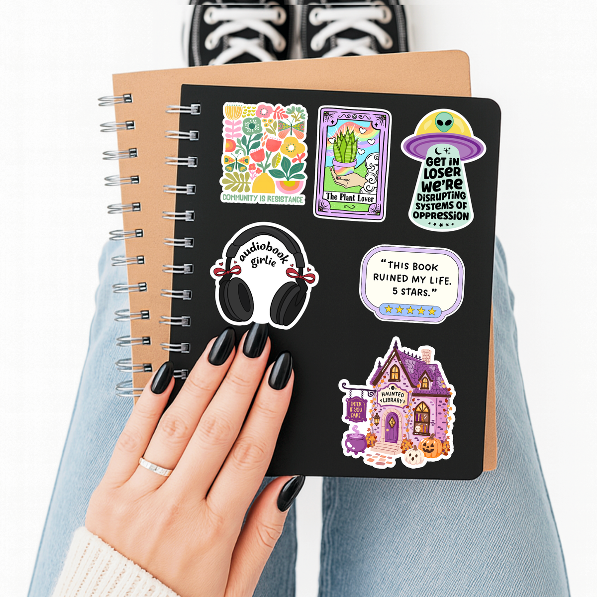 Haunted Library Sticker– Autumn Reader