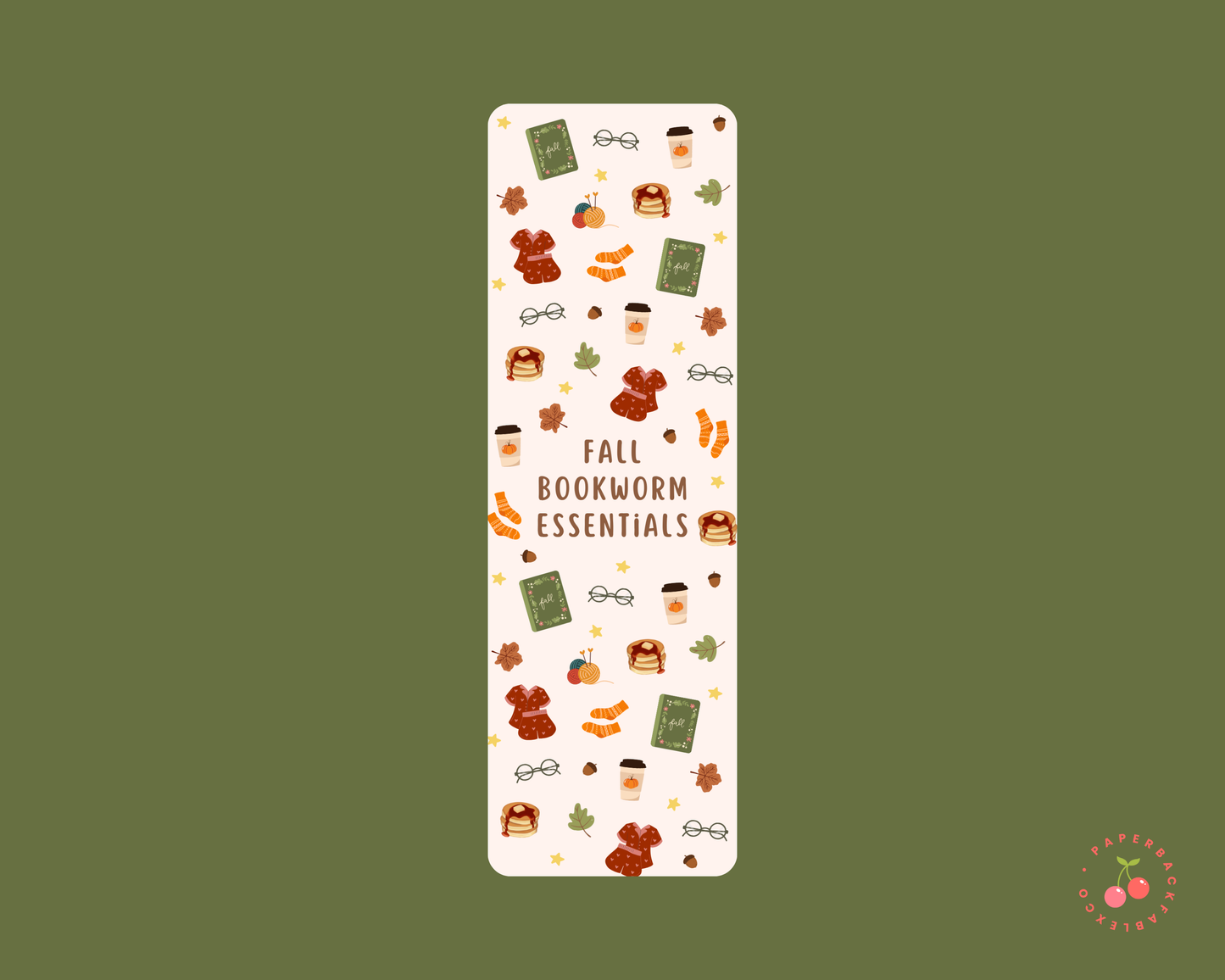 Fall Bookworm Essentials - Bookmarks