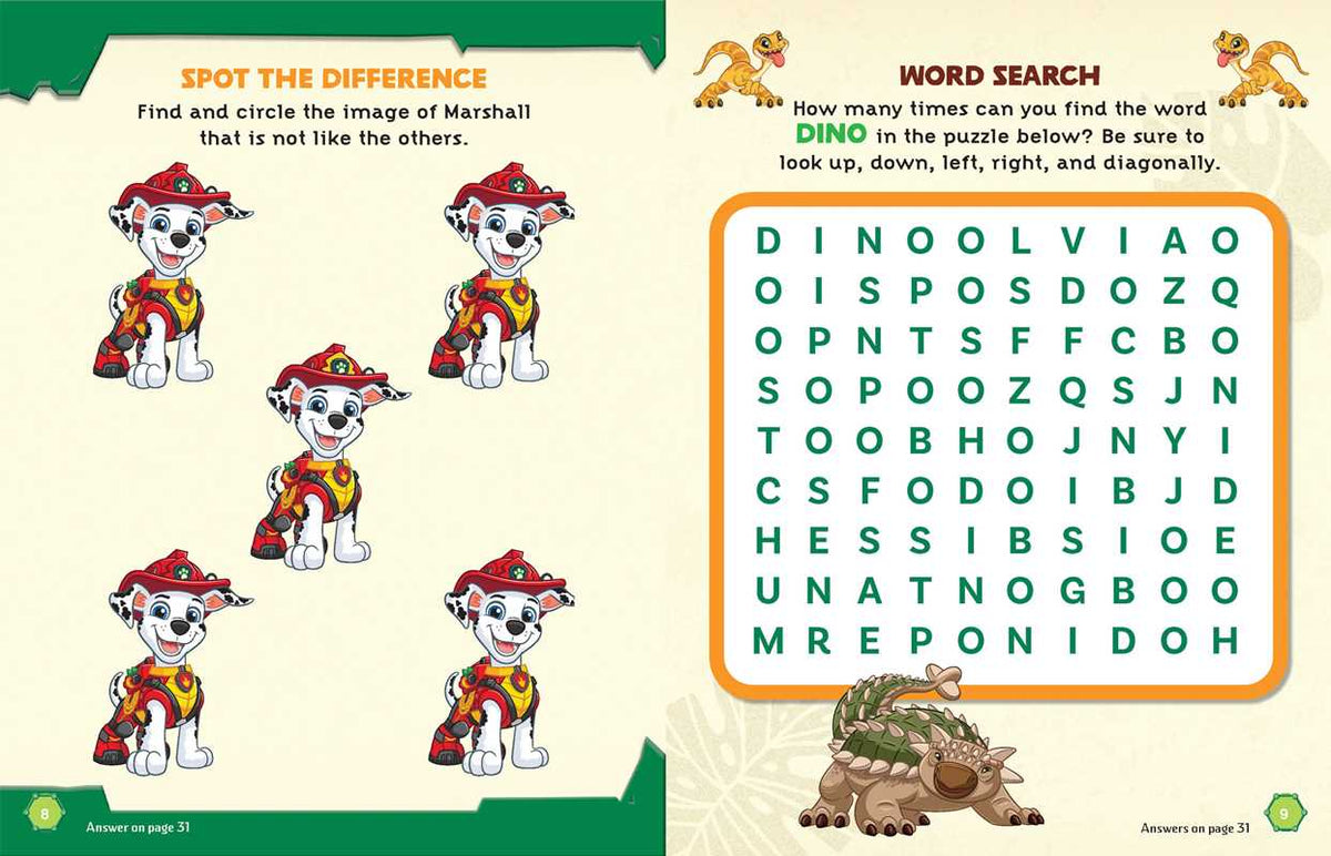 Paw Patrol The Dino Movie: Book and Magnetic Play Set by Editors of Studio Fun International