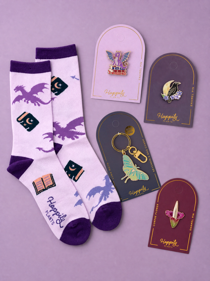Dragon Fantasy Book Pin, Bookish Gifts, Fantasy Gifts