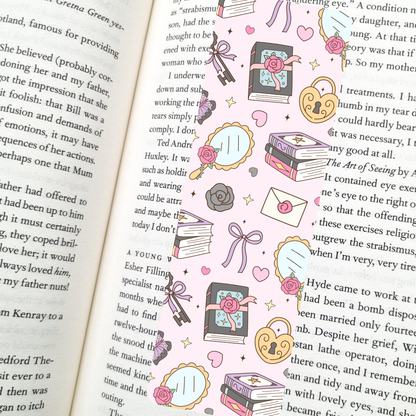 Romantasy Reader Pastel Bookmark | Bookish Romance