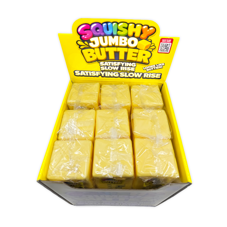 Fun Doh 10" JUMBO Butter Slow Rise Squishy Toy - 9/Display