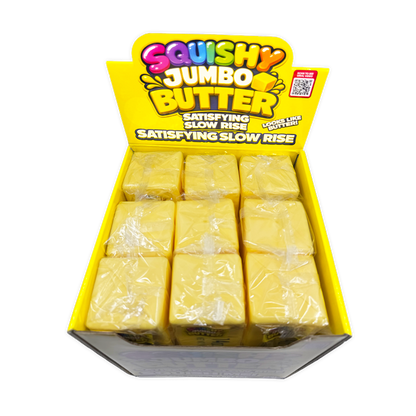 Fun Doh 10" JUMBO Butter Slow Rise Squishy Toy - 9/Display