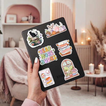 Bookish Window Sticker | Spring Reader
