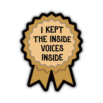 I Kept The Inside Voices Inside Sticker | Fourth Wing
