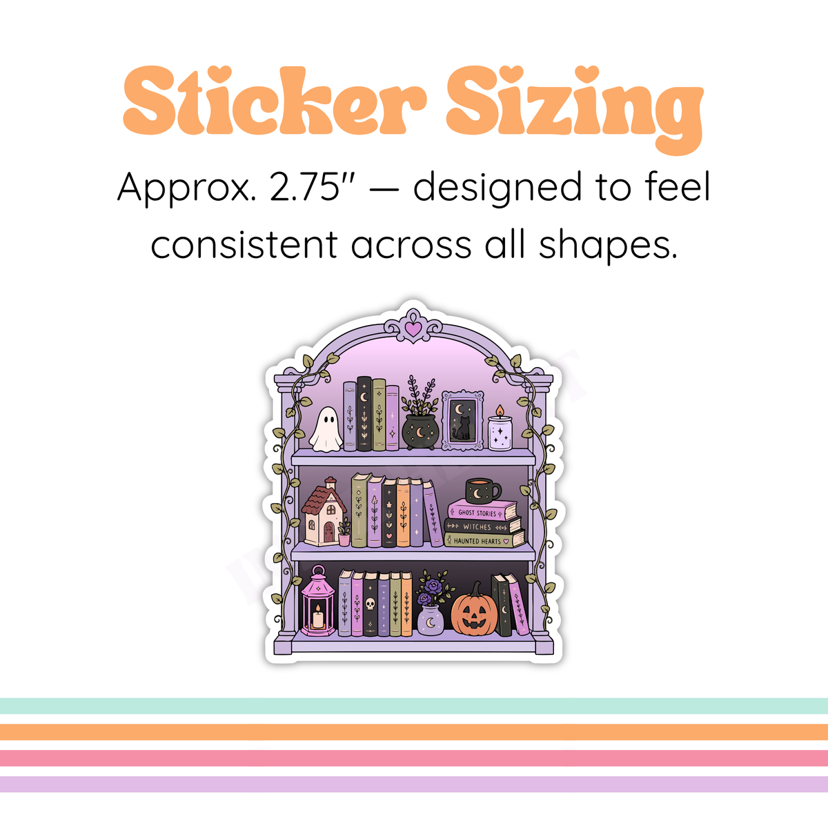 Witch's Bookshelf Sticker– Midnight Reader
