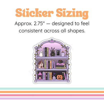 Witch's Bookshelf Sticker– Midnight Reader