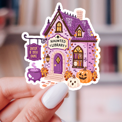 Haunted Library Sticker– Autumn Reader