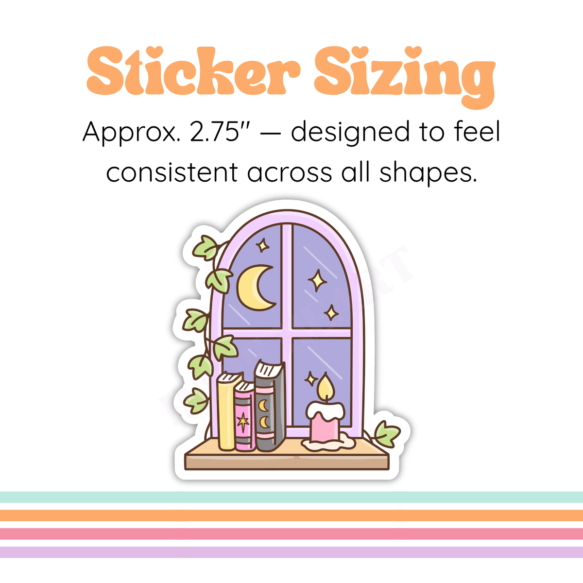 Bookish Witch Window Sticker– Midnight Reader