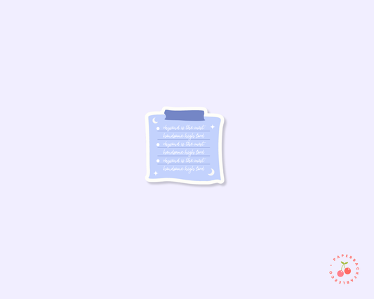 Most Handsome High Lord - Stickers