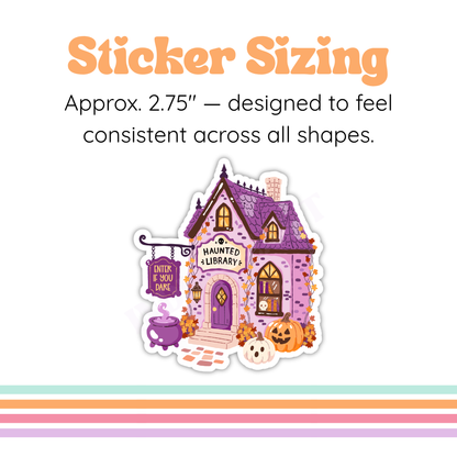 Haunted Library Sticker– Autumn Reader