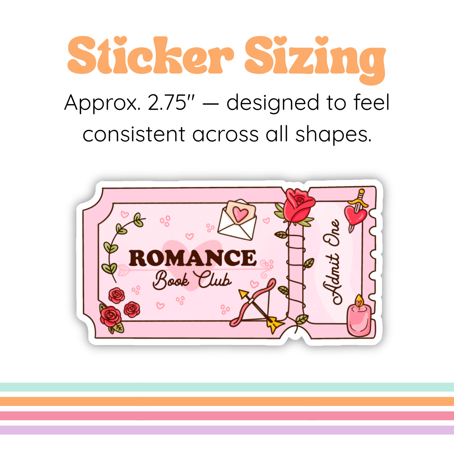 Romance Book Club Sticker | Bookish Romance
