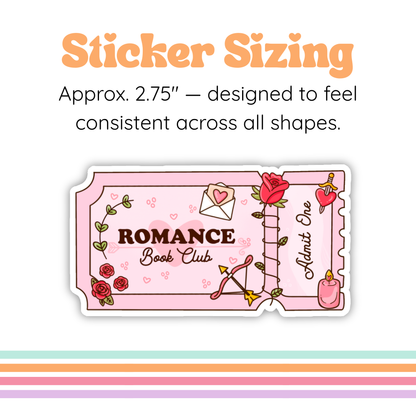Romance Book Club Sticker | Bookish Romance