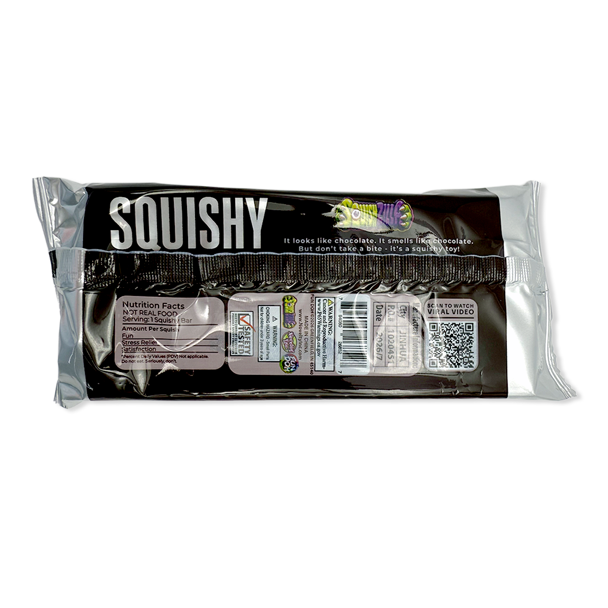 Fun Doh Scented Chocolate Bar Slow Rise Squishy - 12/Display