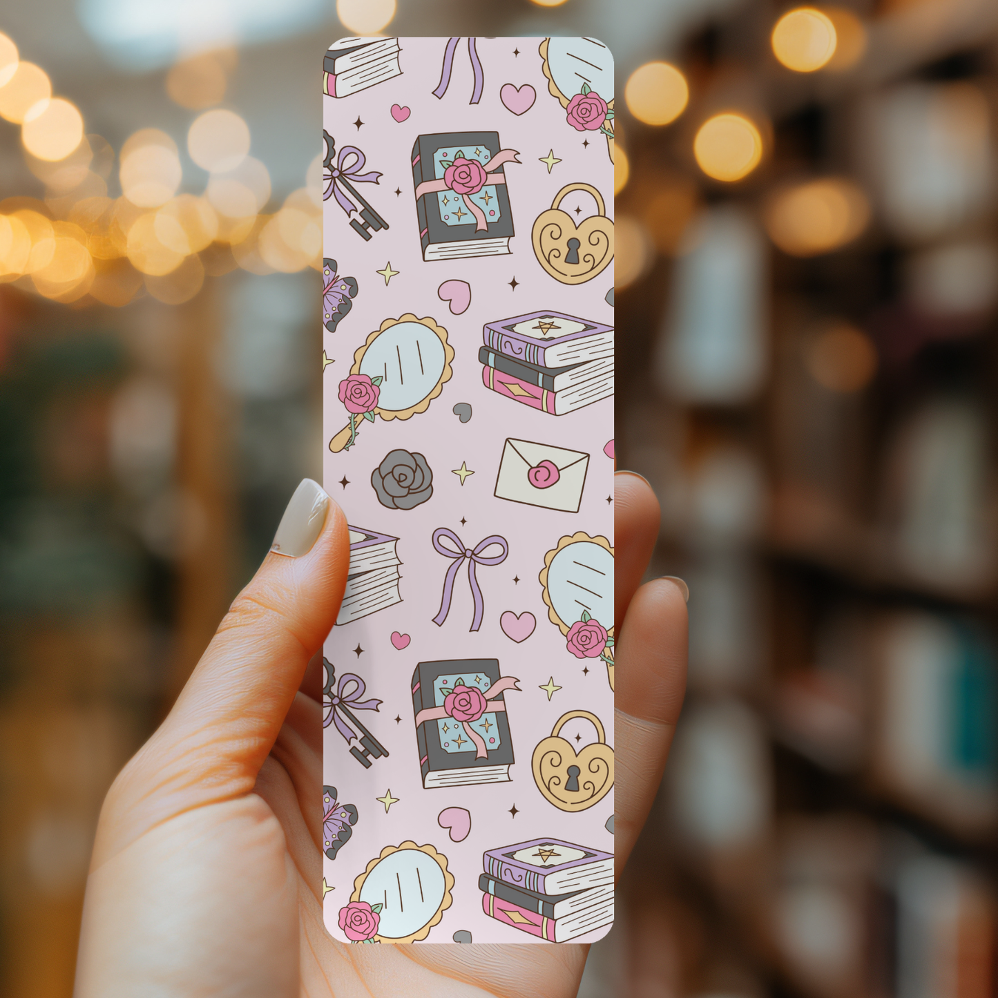 Romantasy Reader Pastel Bookmark | Bookish Romance