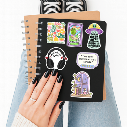 Bookish Witch Window Sticker– Midnight Reader