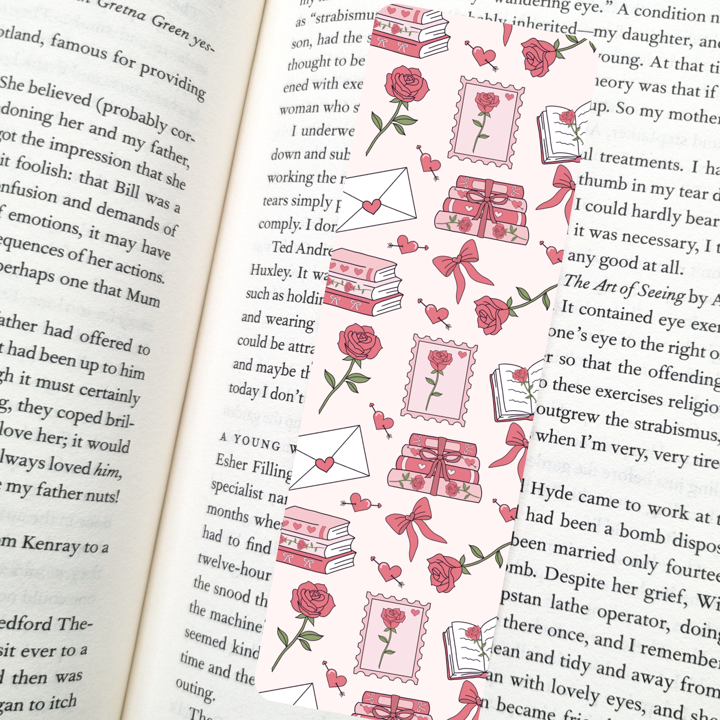 Love Letter Valentines Bookmark | Romance Reader