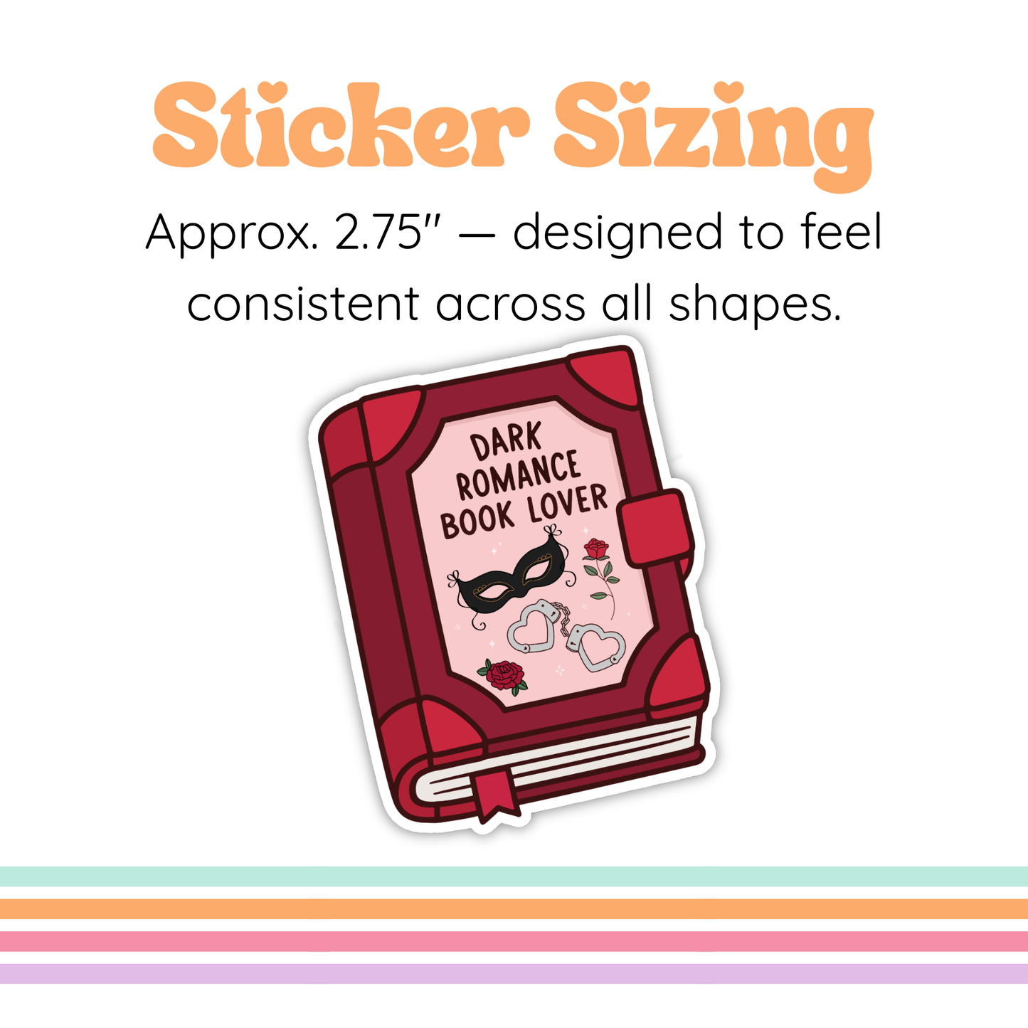 Dark Romance Book Lover Sticker | Bookish Romance