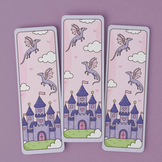 Bookmark Fantasy Castle & Dragons