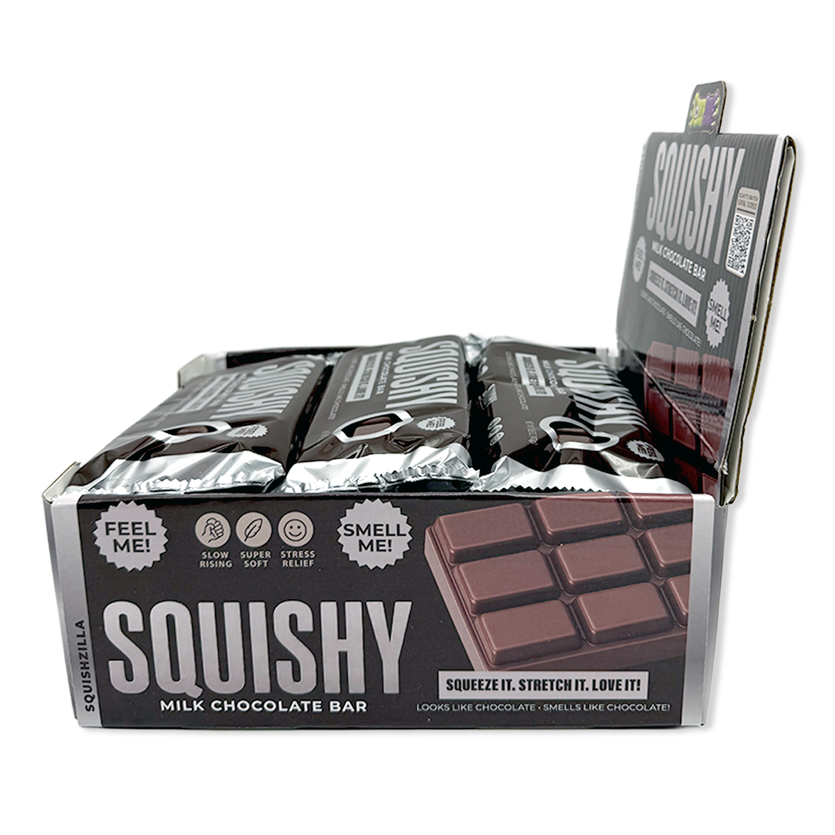 Fun Doh Scented Chocolate Bar Slow Rise Squishy - 12/Display