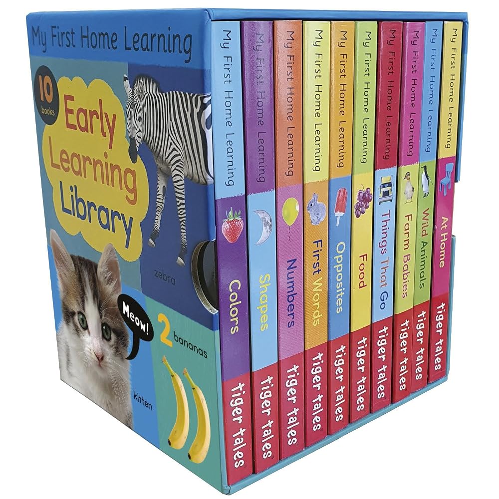 Early Learning Library: Box Set 10 Board Books for Kids (My First Home Learning) cover image