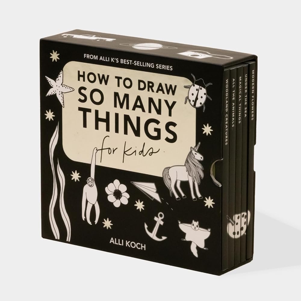 So Many Things: A Box Set of 5 How-to-Draw Books for Kids (Stocking Stuffers) cover image