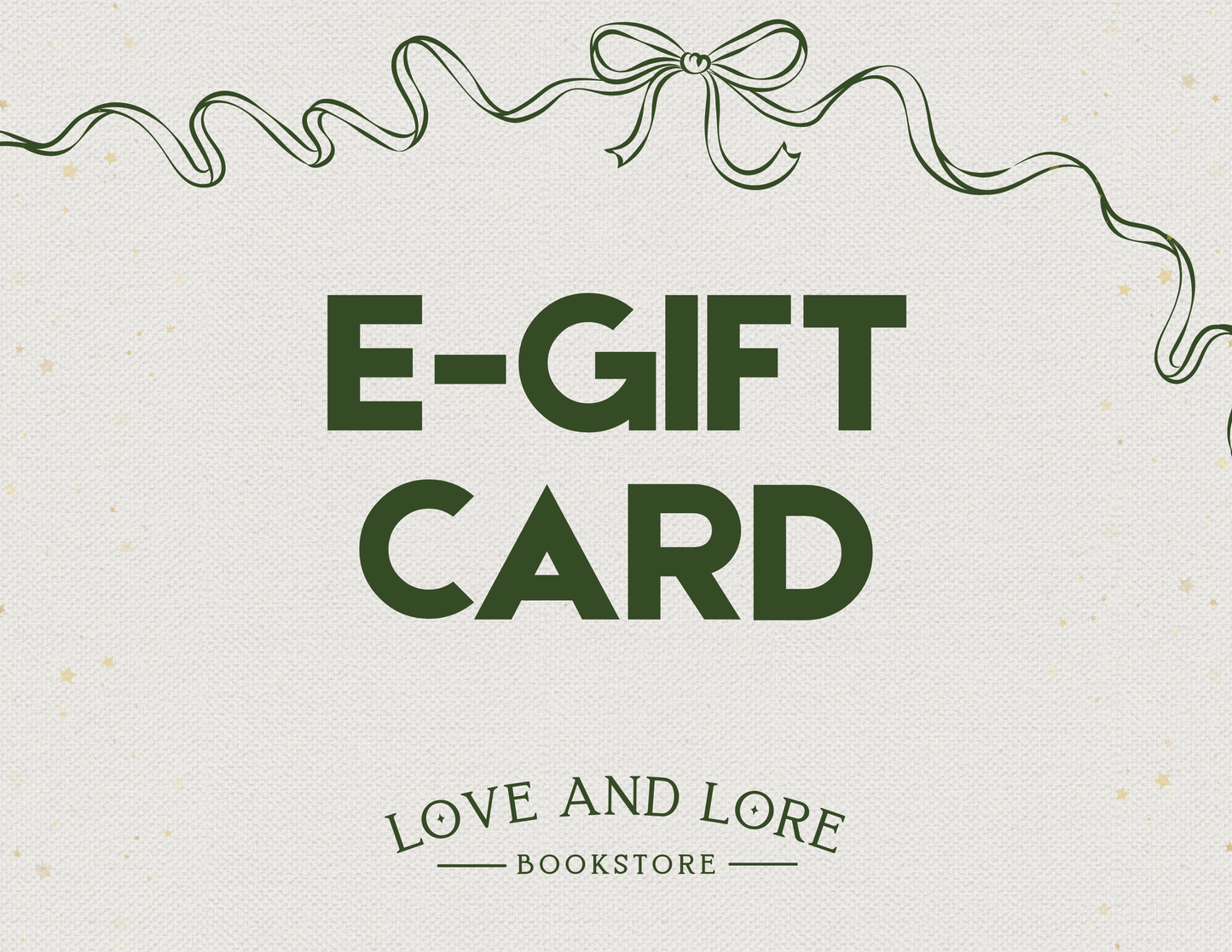 Love and Lore Bookstore E-Gift Card