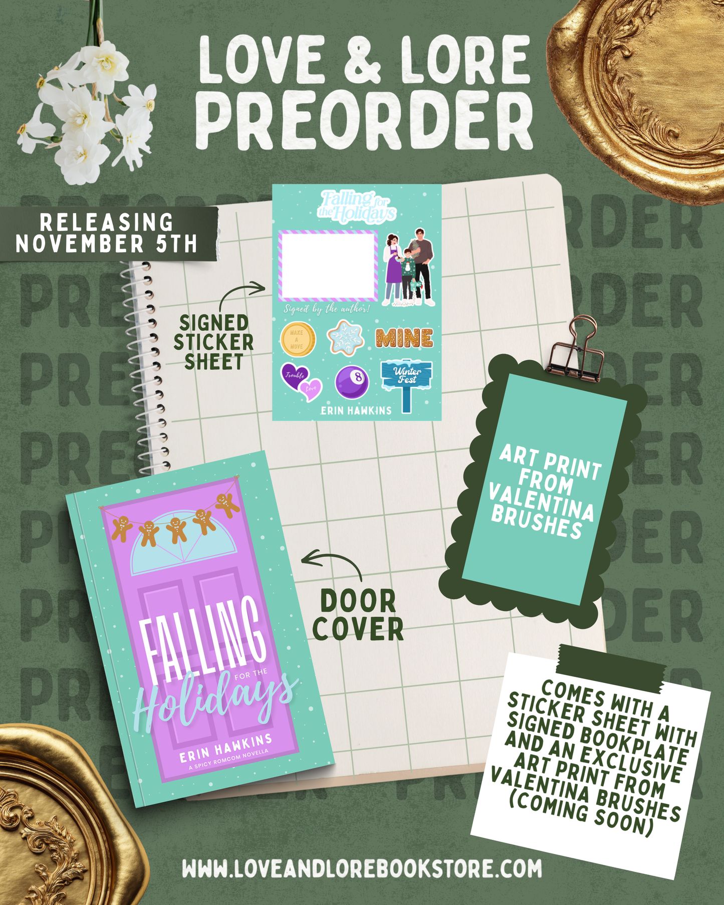 (PREORDER) Falling for the Holidays DOOR COVER