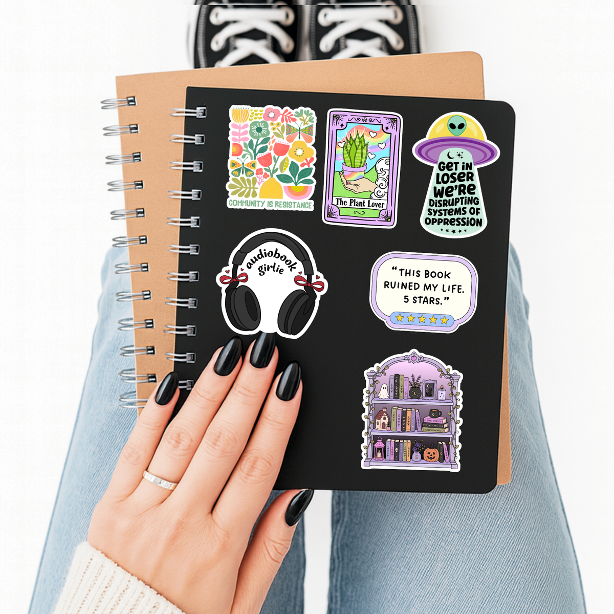 Witch's Bookshelf Sticker– Midnight Reader