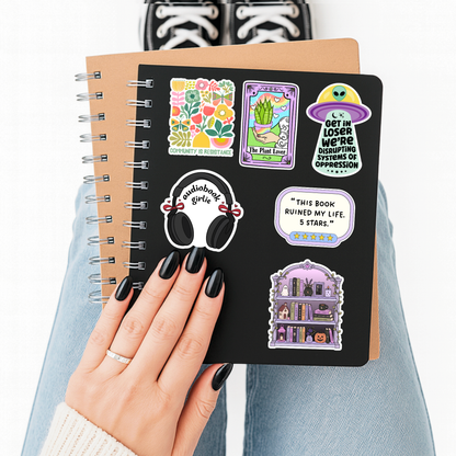 Witch's Bookshelf Sticker– Midnight Reader
