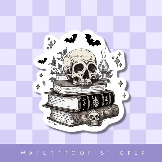Dark Academia Book Stack Sticker
