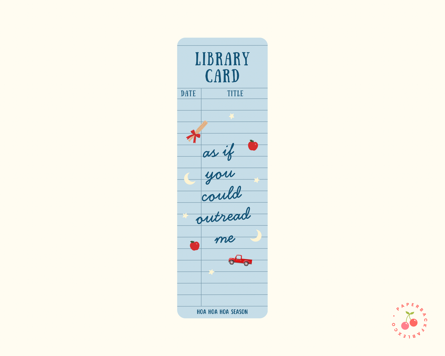 Twilight Library Card - Bookmarks
