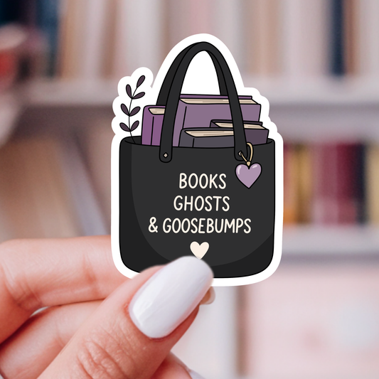 Ghost Lover Bag Sticker | Midnight Reader