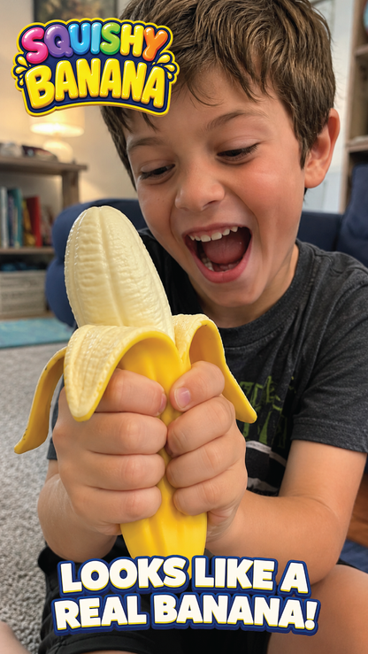 Fun Doh Banana Squishy Stress Relief Toy - 6/Display