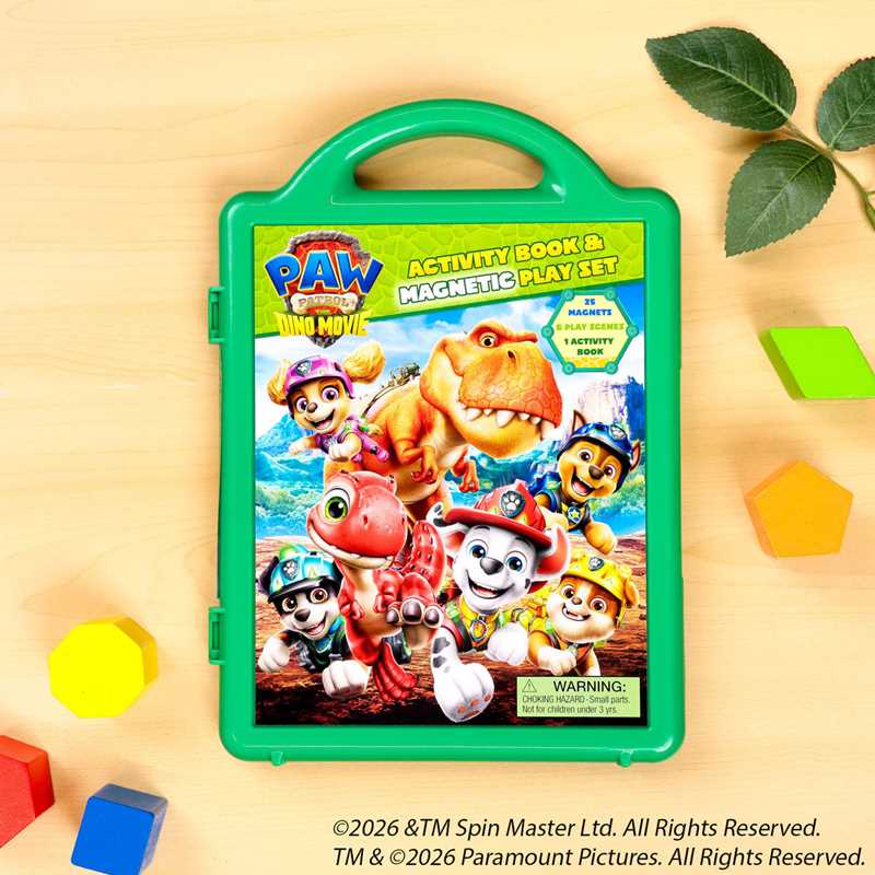 Paw Patrol The Dino Movie: Book and Magnetic Play Set by Editors of Studio Fun International