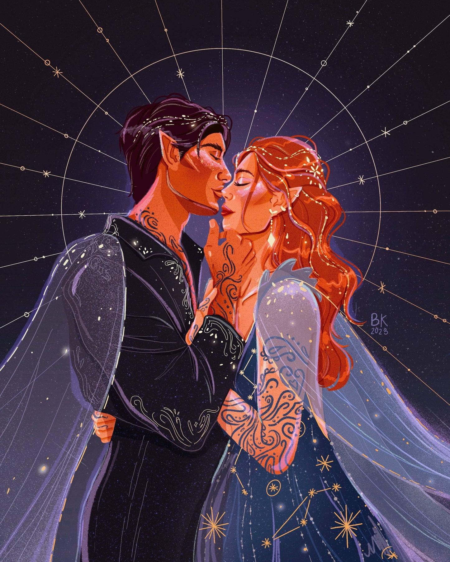 Bound by Starlight *Gold Foil Print*