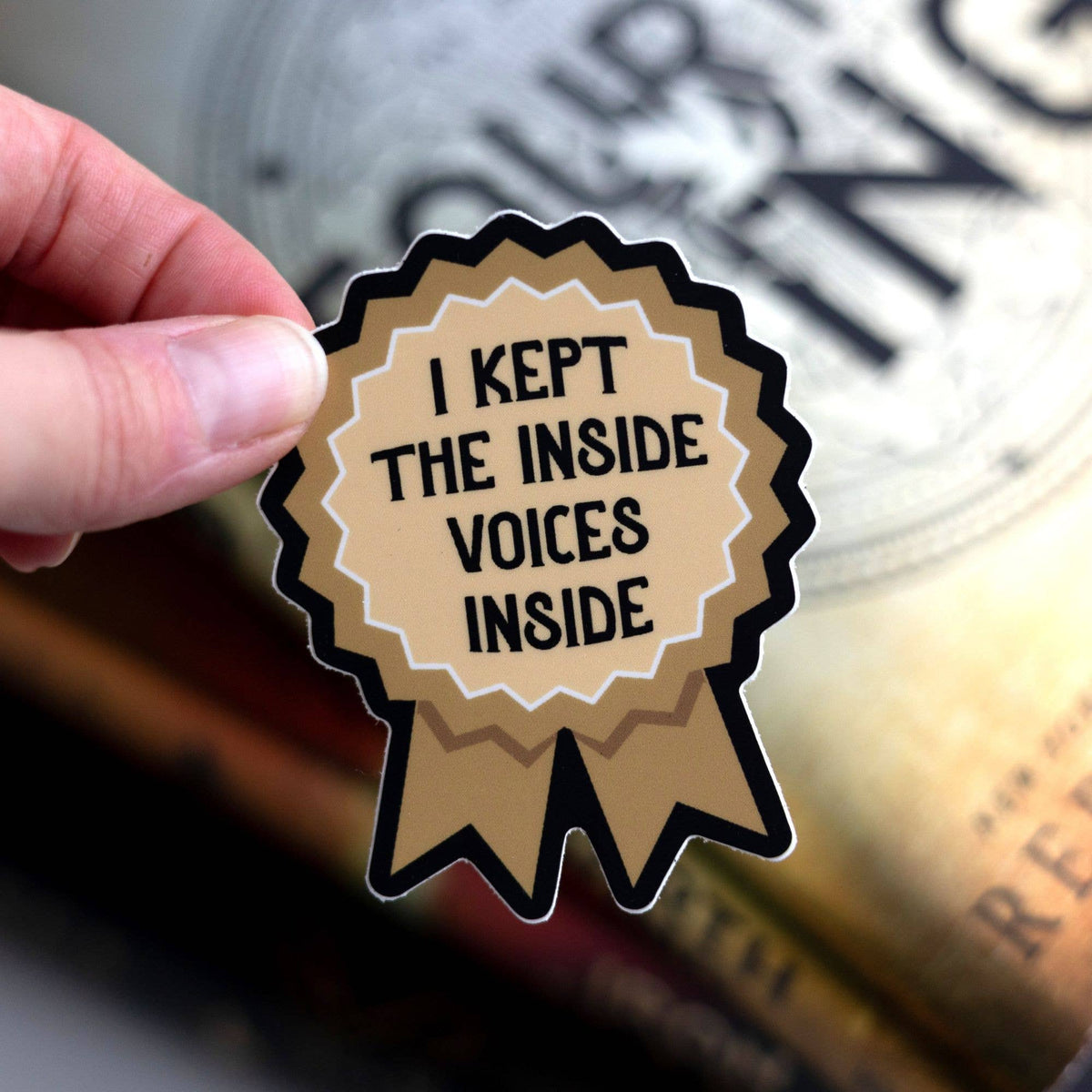 I Kept The Inside Voices Inside Sticker | Fourth Wing