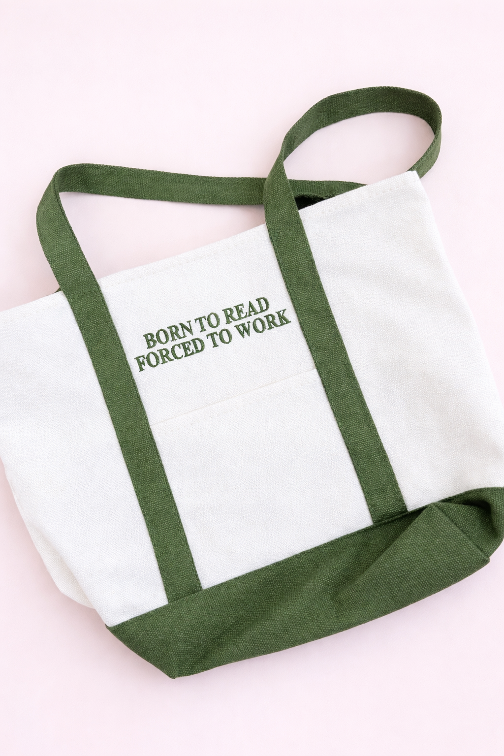 Bookish Mini Tote | Born to Read Forced to Work